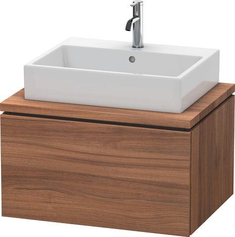 Duravit L-Cube Konsolenwaschtischunterbau wandhängend Nussbaum Matt 720x547x400 mm - LC581107979