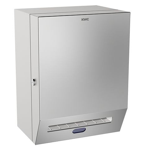 KWC Aquarotter Papierhandtuchspender, RODAN, elek., 290x390x226 mm, Aufputz, Batterien, 2000090071