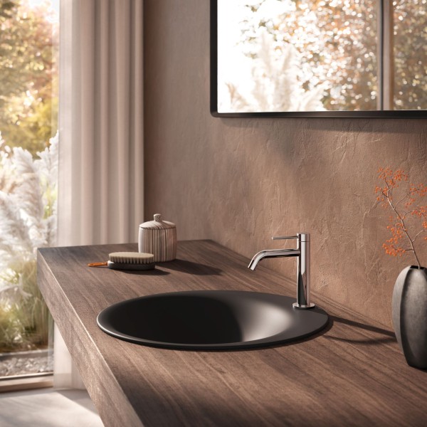 Herzbach DEEP Waschtisch-Standventil Slim S-Size ohne Ablauf Chrom, 18.029580.1.01