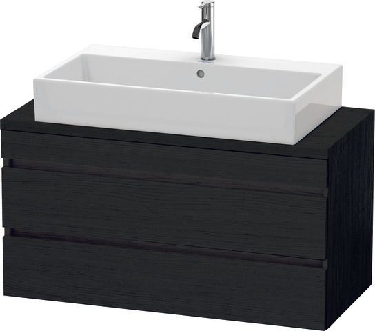 Duravit DuraStyle Konsolenwaschtischunterbau wandhängend Eiche Schwarz Matt 1000x478x512 mm - DS5309