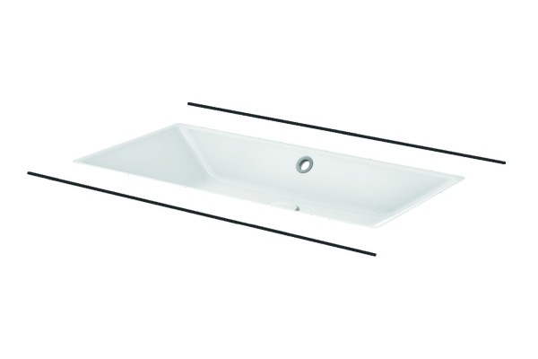 Bette Waschtisch Rechteck Loft Unterbau