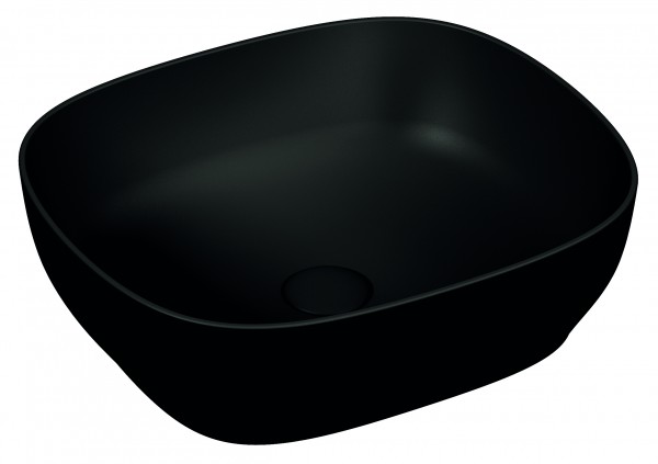 Vitra Outline Aufsatzschale rechteckig, Schwarz Matt, 5994B483-0016