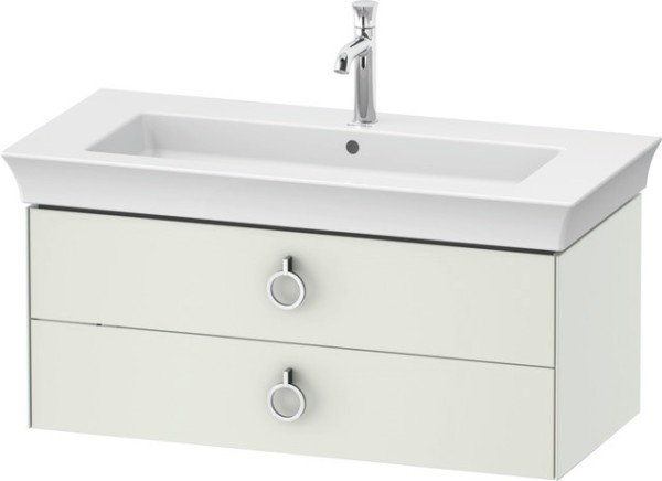 Duravit White Tulip Waschtischunterbau wandhängend Weiß Seidenmatt 984x458x410 mm - WT4352036360010