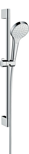 Hansgrohe Brausenset Croma Select S 1jet/ Unica'Crometta 650mm weiss/chrom, 26564400