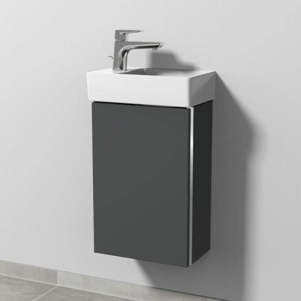 Sanipa 3way Waschtischunterbau zu Villeroy & Boch Avento Waschtisch mit 1 Tür, Anthrazit-Matt