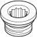 Dornbracht Anschluss Ersatzteile 09290502010 D. 18,5 x 11 mm
