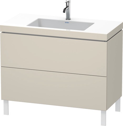 Duravit L-Cube c-bonded Set bodenstehend Taupe Matt 1000x480x698 mm - LC6938O9191