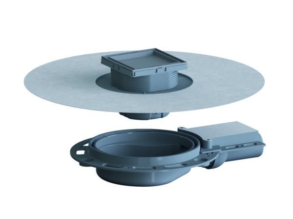 Dallmer Bodenablauf DallDrain Ind. Plan OM, DN 40, 100 x 100 mm, 517760