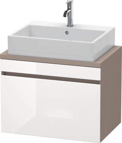 Duravit DuraStyle Konsolenwaschtischunterbau wandhängend Weiß & Basalt Hochglanz & Matt 700x478x512