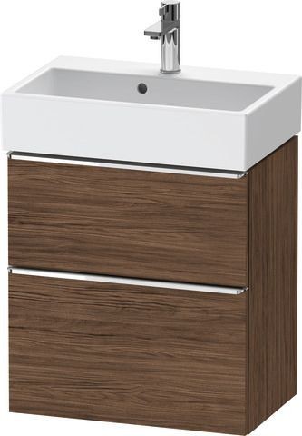Duravit D-Neo Waschtischunterbau wandhängend Nussbaum dunkel Matt 584x372x625 mm - DE4329010210000