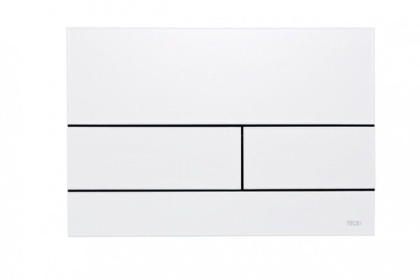 TECE square II Metall WC-Betätigungsplatte für 2-Mengen-Technik weiss glänzend 9240832