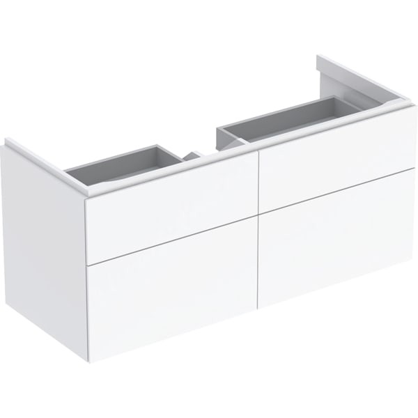 Geberit Xeno2 Unterschrank f. Waschtisch m. B:120cm m. 4 Schubl., 117,4x53x46,2cm, weiß, 500518011