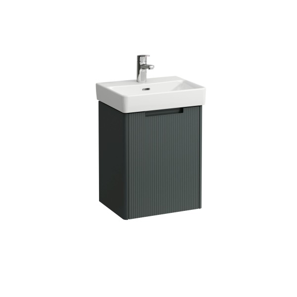 LAUFEN Waschtischunterschrank JUNA 320x422x515 1 Tür rechts m. Griffmulde f.WT H815961 verkehrsgrau,