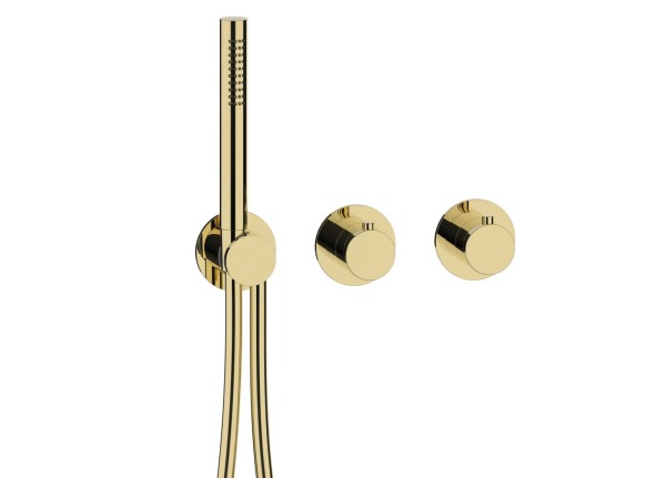 Herzbach MODUL7 Thermostat-Farbset 1 Verbraucher PVD Gold, 70.701001.1.03