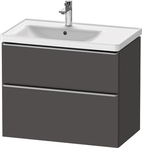 Duravit D-Neo Waschtischunterbau wandhängend Graphit Matt 784x452x625 mm - DE4357070490000