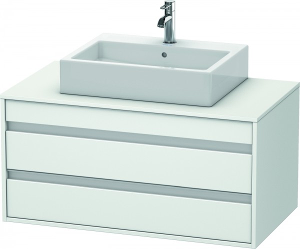 Duravit Ketho Konsolenwaschtischunterbau wandhängend Weiß Matt 1000x550x496 mm - KT665501818