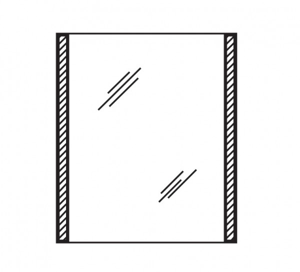 Pelipal Serie 25 Pelipal Spiegelschrank S25-SPS06L-RA, B:600, H:703, T:170mm