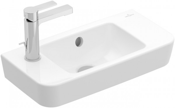 Villeroy & Boch Handwaschbecken Compact O.novo 500x250mm Eckig ohne Überlauf Weiß Alpin, 43425301