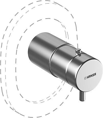 Hansa Umbausatz Einhebelmischer in Thermostat für Unterputz-Körper 100, Hansa Umbausatz 0822