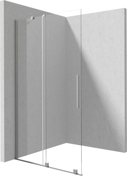 Neuesbad Schiebe Walk-In, Edelstahl gebürstet 120x195 cm