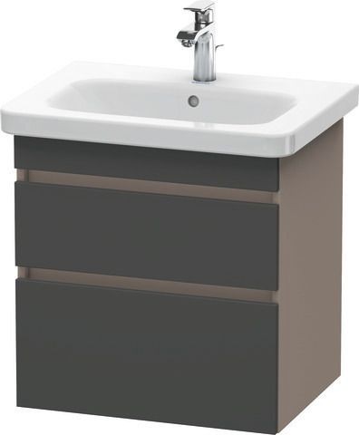 Duravit DuraStyle Waschtischunterbau wandhängend Graphit & Basalt Matt 580x448x610 mm - DS648004943