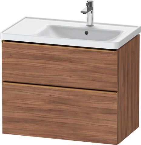 Duravit D-Neo Waschtischunterbau wandhängend Nussbaum Matt 784x452x625 mm - DE4358004790000
