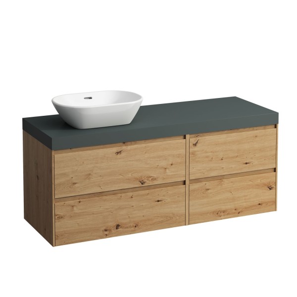 Laufen Waschtischunterschrank und Waschtisch-Platte LANI 495x1370x580