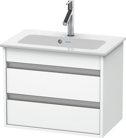 Duravit Ketho Waschtischunterbau wandhängend Weiß Matt 600x385x480 mm - KT645201818