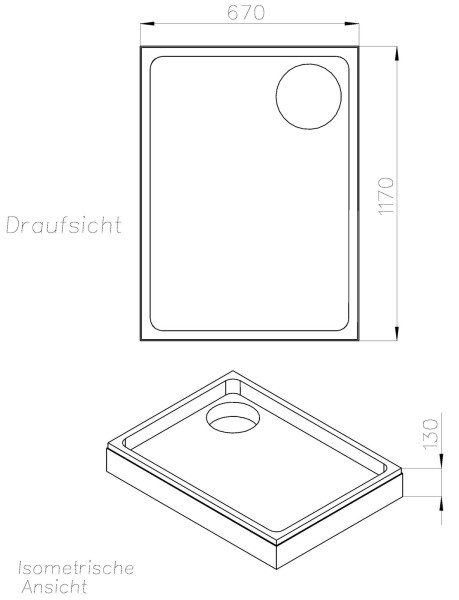 Neuesbad Wannenträger für Kaldewei Superplan 70x120x2,5