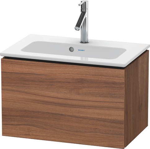 Duravit L-Cube Waschtischunterbau wandhängend Nussbaum Matt 620x391x400 mm - LC6156079790E00