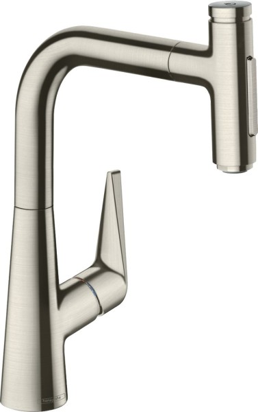 Hansgrohe Spültischmischer 220 Select 2jet sBox Ausziehbrause M5117-H220 edelstahl-optik, 73868800