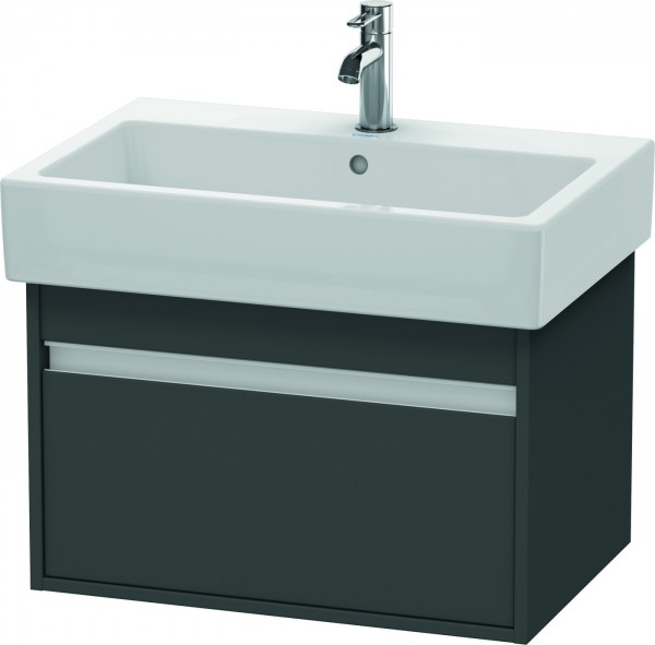 Duravit Ketho Waschtischunterbau wandhängend Graphit Matt 650x440x410 mm - KT668404949