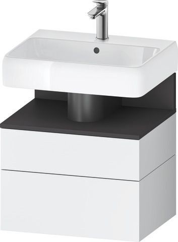 Duravit Qatego Waschtischunterbau wandhängend Weiß Matt 590x470x590 mm - QA4393049180000