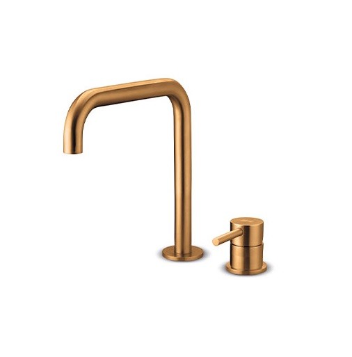 JEE-O Slimlime Stand 2-Loch Waschtischarmatur, niedrig, bronze, 800-1764