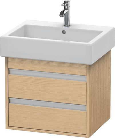 Duravit Ketho Waschtischunterbau wandhängend Natur Eiche Matt 550x440x480 mm - KT663603030