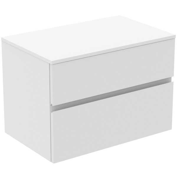 Ideal Standard Waschtischunterschrank Finesse o.Ausschnitt 802x505x558mm 2 Auszüge Weiss matt, E3434