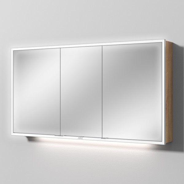 Sanipa Reflection Spiegelschrank MILO 140 mit LED-Beleuchtung, Eiche-Kansas, AU03859