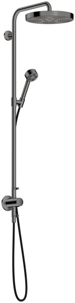 Hansgrohe Showerpipe Unterputz AXOR One mit Thermostat, Kopfbr.280 1jet EcoSmart polished black chr