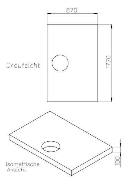 Neuesbad Wannenträger für Laufen Pro 180x90x3,3