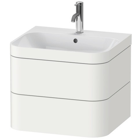 Duravit Happy D.2 Plus c-bonded Set wandhängend Weiß Seidenmatt 575x490x480 mm - HP4635O3636