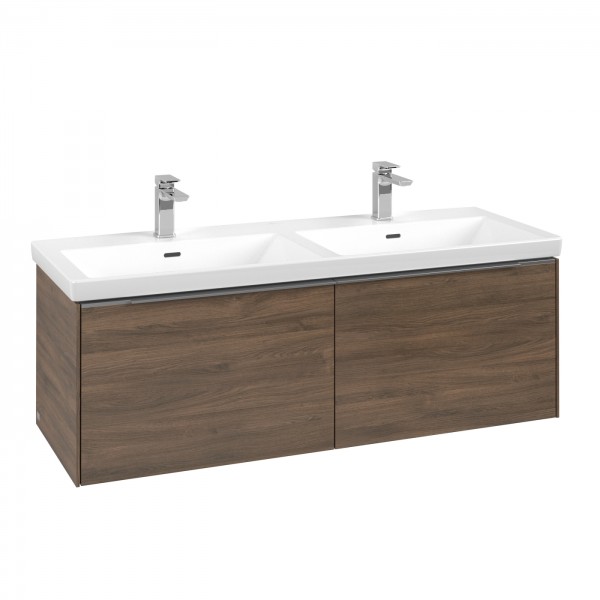 Villeroy & Boch Subway 3.0 Waschbeckenunterschrank, 2 Auszüge, 1272 x 432 x 462 mm, Arizona Oak / Ar