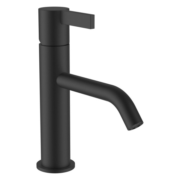 LAUFEN Waschtischarmatur Kartell LAUFEN Festauslauf Ausladung 135 mm ohne Ablaufventil PVD Titanschw