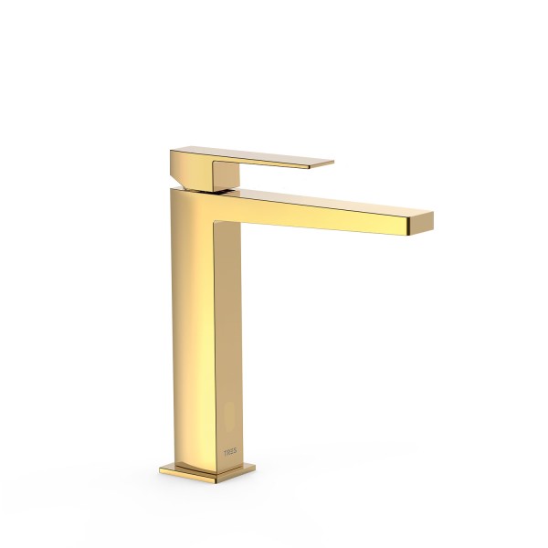 Tres Exclusive Einhebel-Waschtischmischer L G3/8" flexible Anschlussschläuche, 20210303OR
