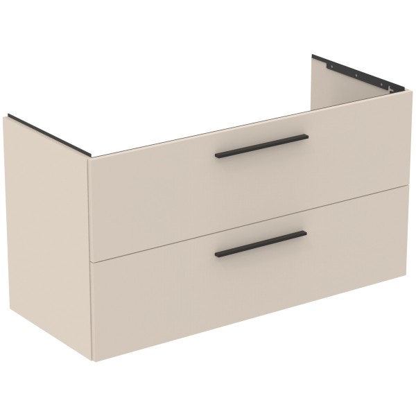 Ideal Standard MWT-Unterschrank i.life B 2 Auszüge Siphon li. 1200x505x630mm Sandbeige matt, T5586NF