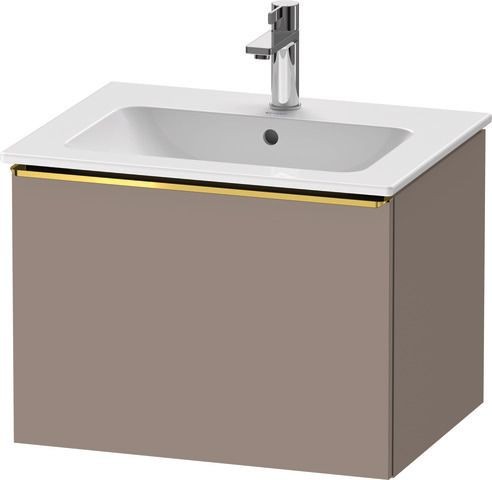 Duravit D-Neo Waschtischunterbau wandhängend Basalt Matt 610x462x440 mm - DE4261034430000