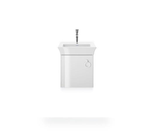 Duravit White Tulip Waschtischunterbau wandhängend Weiß Hochglanz 384x298x410 mm - WT4250L8585