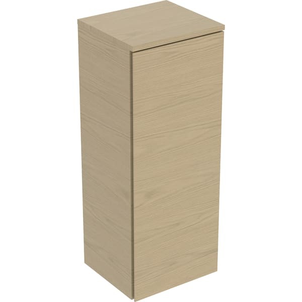 Geberit Renova Plan Mittelhochschrank mit einer Tür: 33x85x29.7cm, Eiche natur / Melamin, 504044PS1