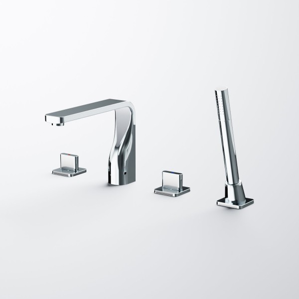 Steinberg Serie 230 4-Loch Wanne/Brause-Standarmatur, chrom, 230.2400