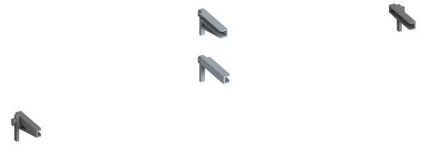 Keuco Bodenträgers. Ersatzteil SPS 90110 f. 1 kurze Ablage, 90110000089