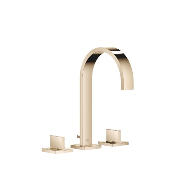 Dornbracht Waschtisch-Dreilochbatterie mit Ablaufgarnitur MEM 20713782 Champagne (22kt Gold)